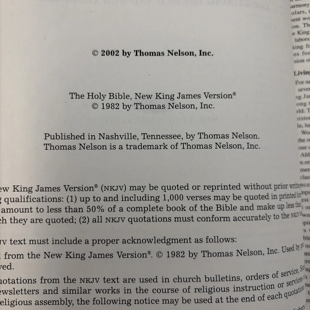VTG Holy Bible 2002 NKJV  Thomas Kinkade Painter Of Light New King James Version